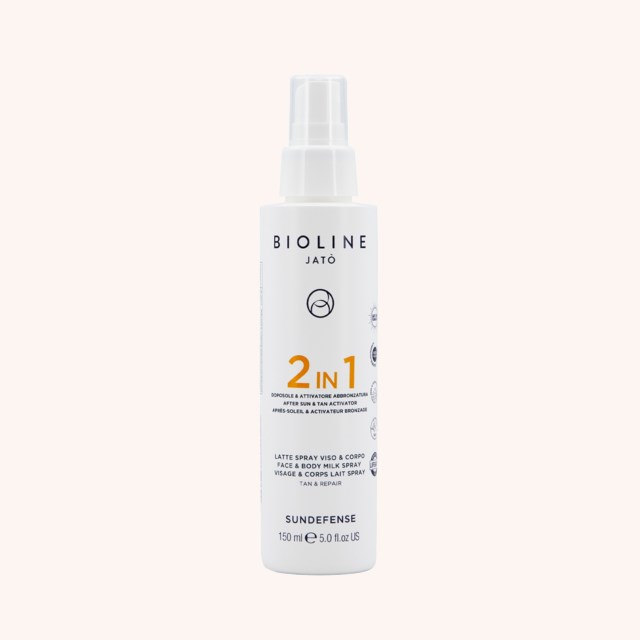 2 IN 1 After Sun & Tan Activator Face & Body Milk Spray Tan & Repair 150 ml 2 IN 1 After Sun & Tan Activator Face & Body Milk Spray Tan & Repair 150 ml