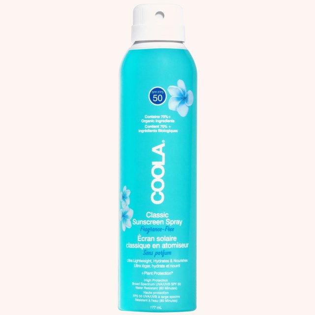 Classic SPF50 Body Spray Fragrance Free 177 ml Classic SPF50 Body Spray Fragrance Free 177 ml
